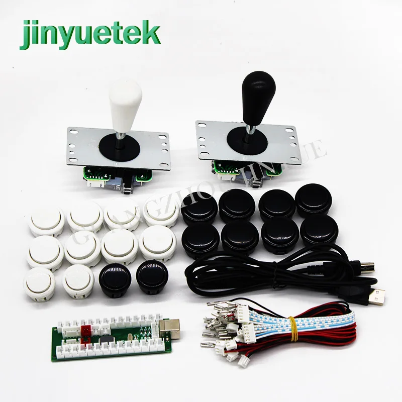 Аркадная Кнопка джойстик DIY kit с USB кодер 8 канальный видеорегистратор аркадный и 20 Sanhe кнопки поддерживают