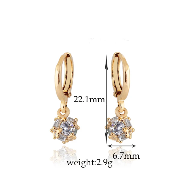 2018 new crystal Drop Earrings for women Square Cubic Zircon Luxury Wedding Jewelry Hot Sale fashion jewelry Dropshipp | Украшения и
