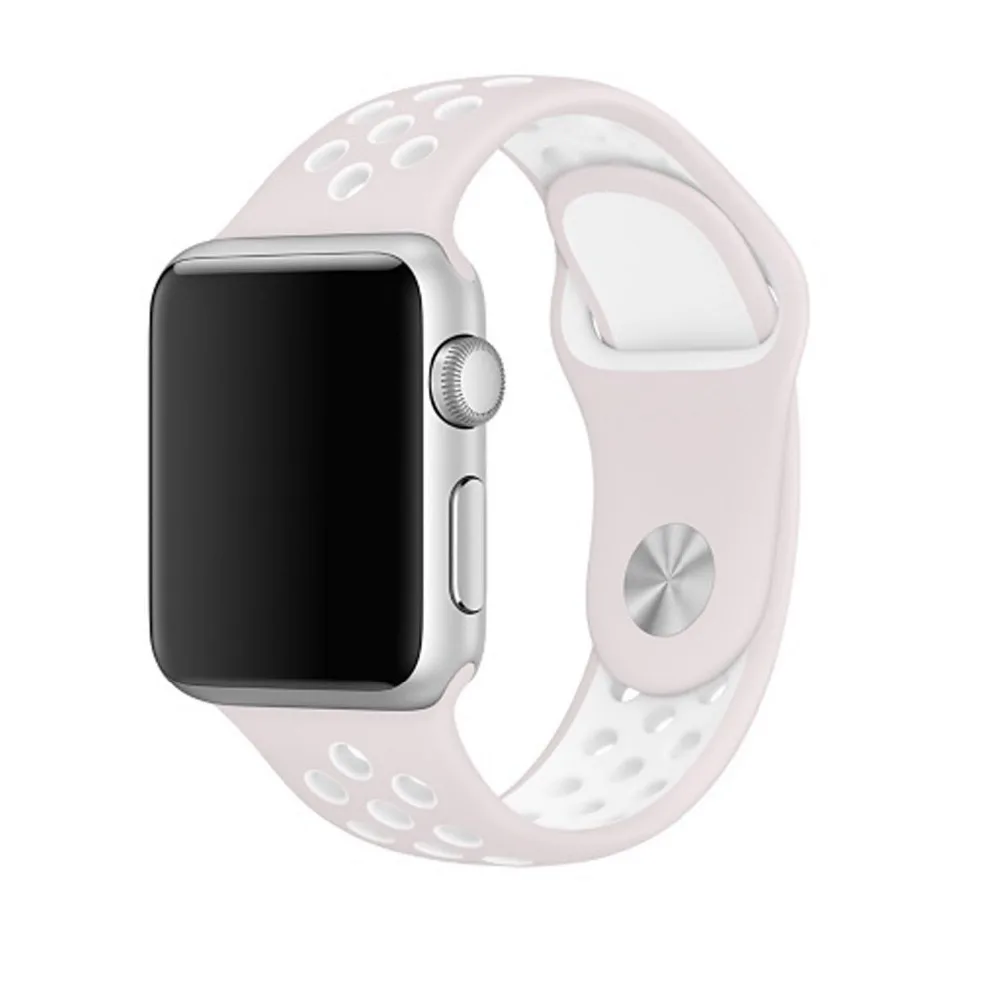 Спортивный силиконовый ремешок BUMVOR для Apple watch nike 44 мм 40 42 38 браслет наручных часов