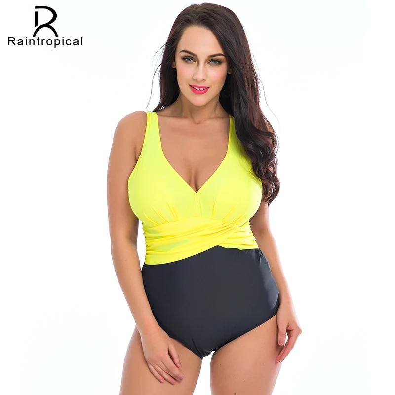 Женский купальный костюм в стиле ретро винтажный большого размера M ~ 4XL 2019|suit