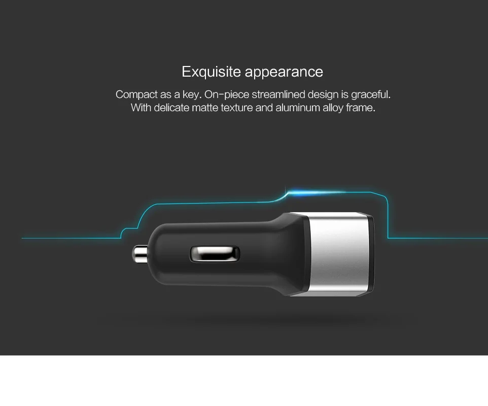 Nillkin 2 порта двойной Переходник USB для зарядки в машине зарядное устройство micro type-C