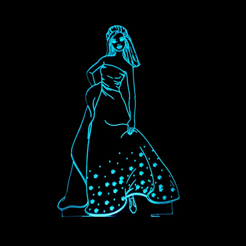 Экшн фигурка Мужская для фитнеса 3D светильник стерео сенсорное дистанционное