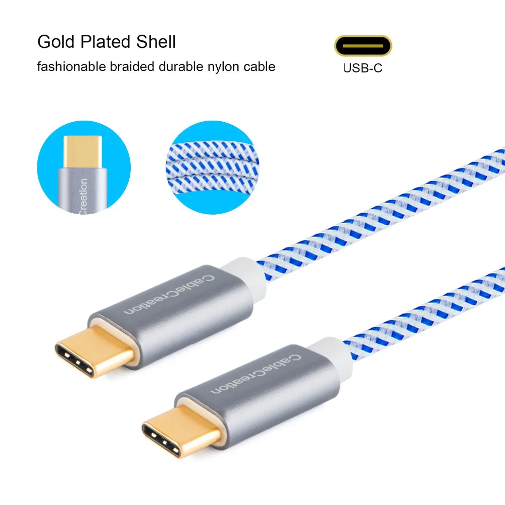 Кабель usb-c CableCreation Space 10 футов 3 А 60 Вт м для MacBook Pro Air Ultra/S10 Note | Электроника