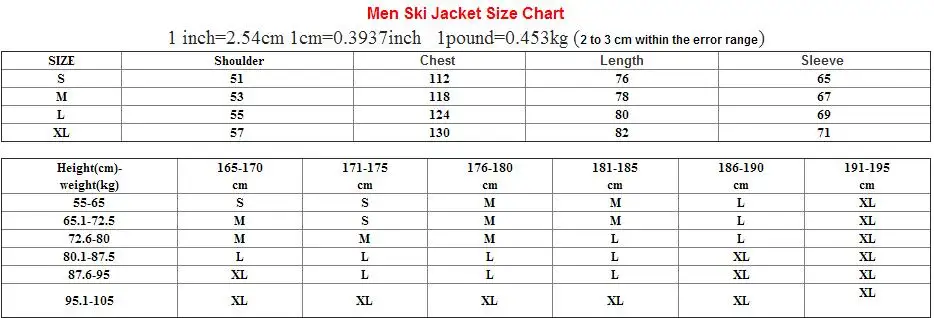Новый Мужчины Лыжная Куртка Ветрозащитный Теплое Пальто Мужской Открытый