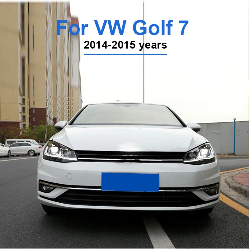 Hlxg стайлинга автомобилей Фара чехол фары для автомобиля Volkswagen Гольф 7 2014 2015