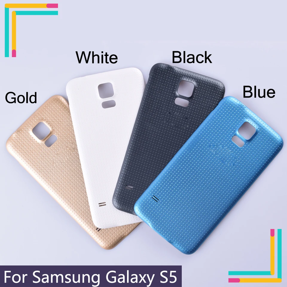 Высококачественная задняя крышка для Samsung Galaxy S5 I9600 G900F G900H корпуса батареи