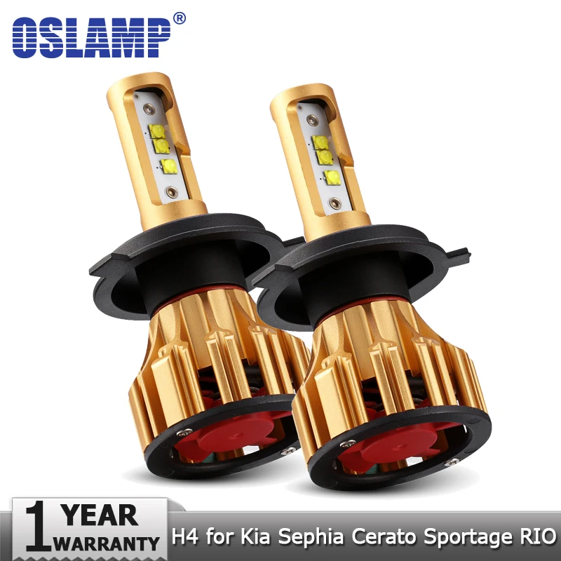 Oslamp H4 светодиодный головной светильник лампы Hi lo луч 70 Вт 7000LM авто фары 12v 24v для Kia