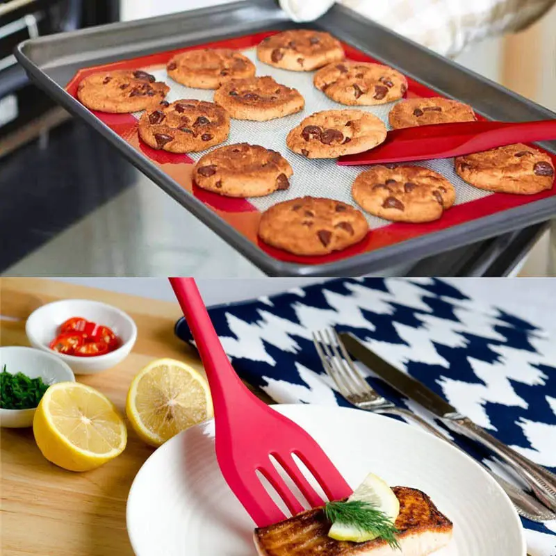 Набор термостойких силиконовых кухонных принадлежностей 5 шт. антипригарные