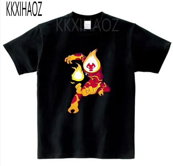 black childreT-shirt Новинка года, Детская футболка Ben 10 футболка для малышей летние топы для маленьких мальчиков и девочек, Детский костюм с героями мультфильмов MJ - Цвет: black childreT-shirt