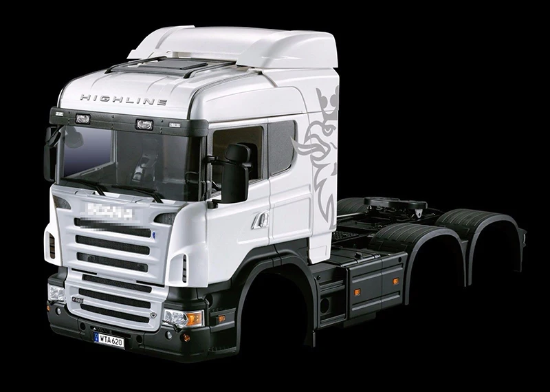 Красный/белый Цвета 1/14 RC Аксессуар для грузовика Неокрашенный автомобиля Midtop оболочки тела модели головы для 2-осевой 3 оси прицеп трактор грузовик игрушки