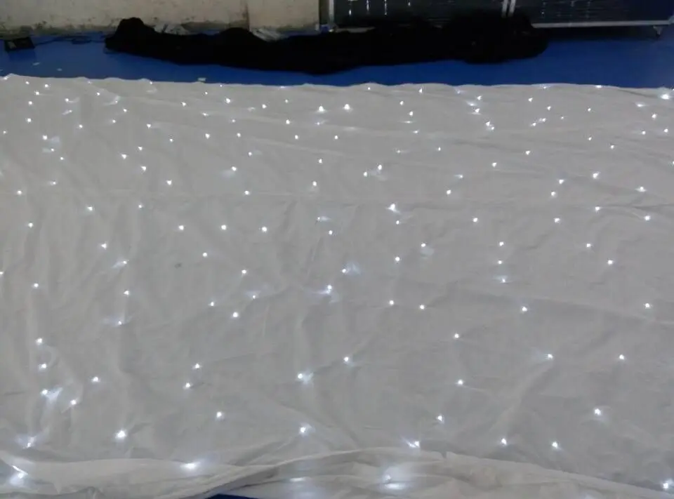 2*3 м Светодиодная белая занавеска с эффектом звезд для свадебного украшения|led star