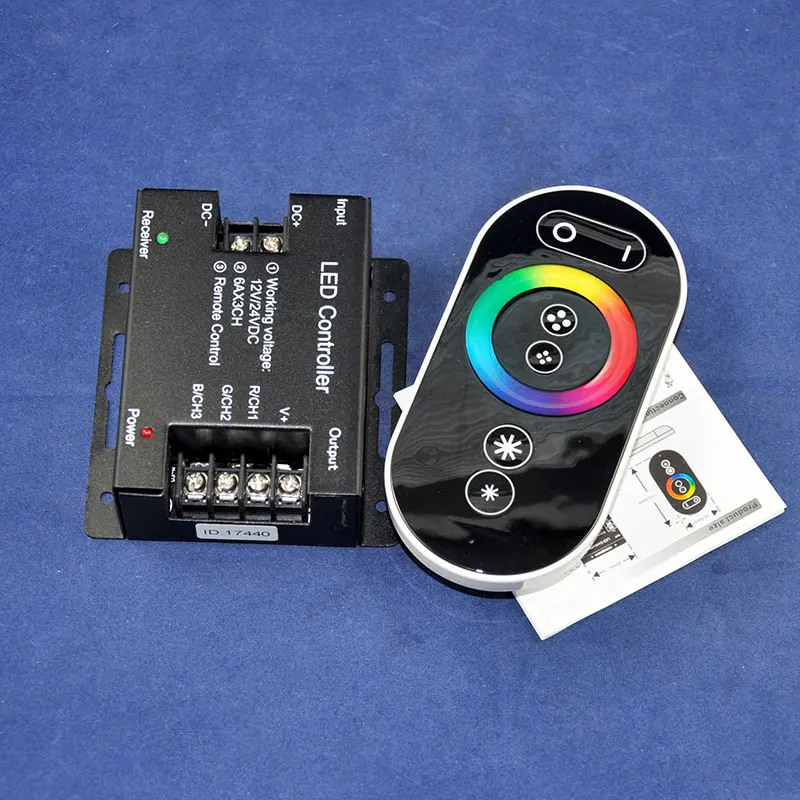 Самый дешевый новый 433 МГц светодиодный RGB контроллер с полноцветным RF сенсорным