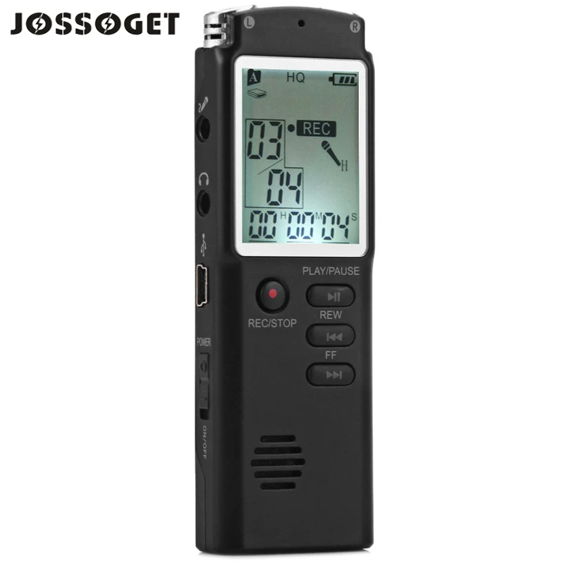 T60 Профессиональный 8 ГБ Отображения Времени Записи Digital Voice/Audio Recorder Mp3-плеер