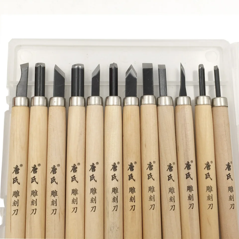 12 шт./компл. ручной нож для вырезания по дереву резцы инструменты Наборы