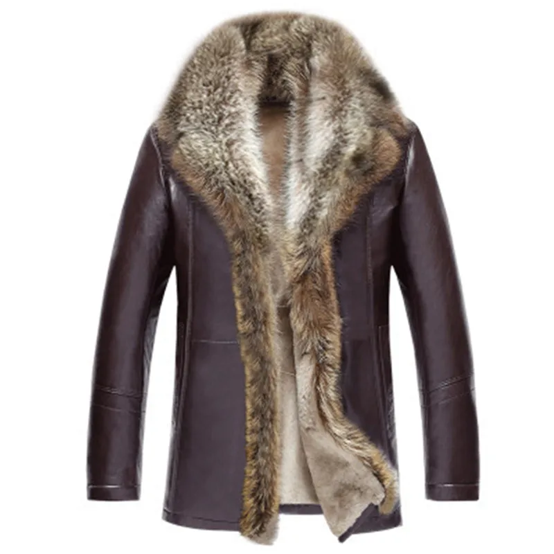 Мужская кожаная куртка от Lesther мужская средней длины 2020 высокое качество Jaqueta De