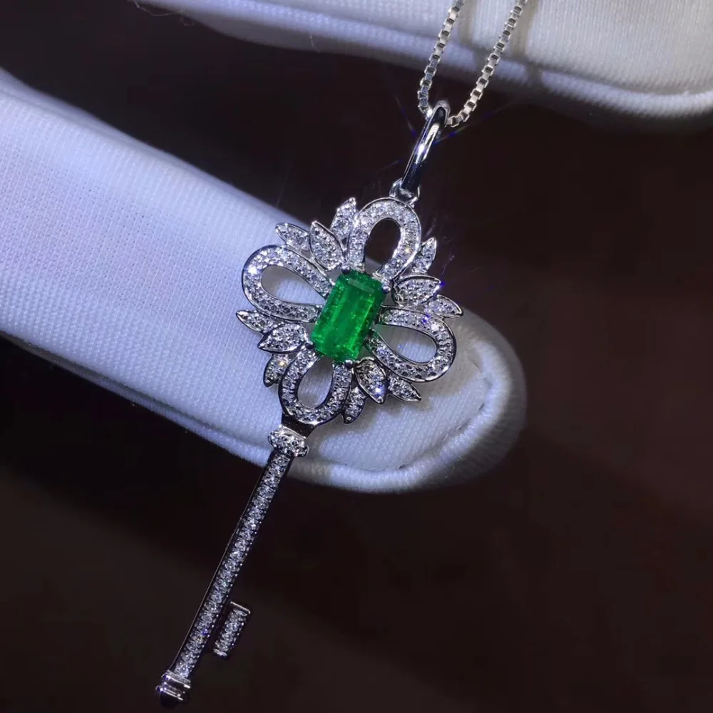 Изящные украшения настоящая Подвеска из 18K золота AU750 G18K подвеска с натуральным