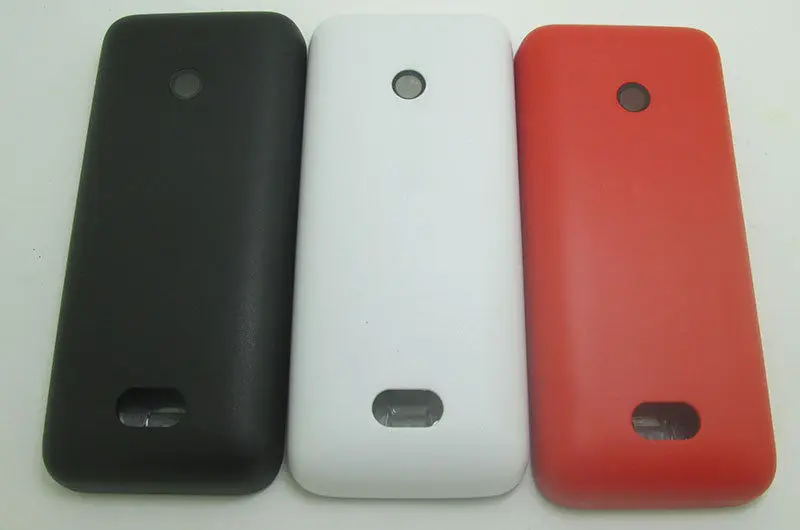 Крышка корпуса клавиатуры и крышки батарейного отсека для Nokia 208 N208 белый черный