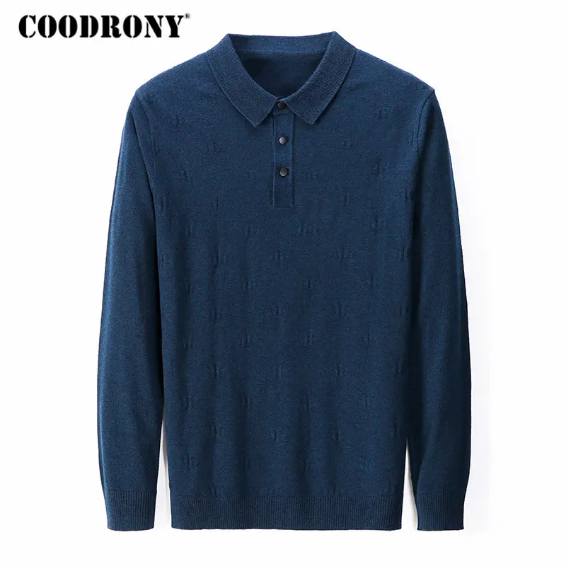 Бренд COODRONY, свитер, Мужская одежда, новинка, Осень-зима, Вязанная одежда, шерстяной свитер, уличная одежда, Повседневный пуловер для мужчин, 91047