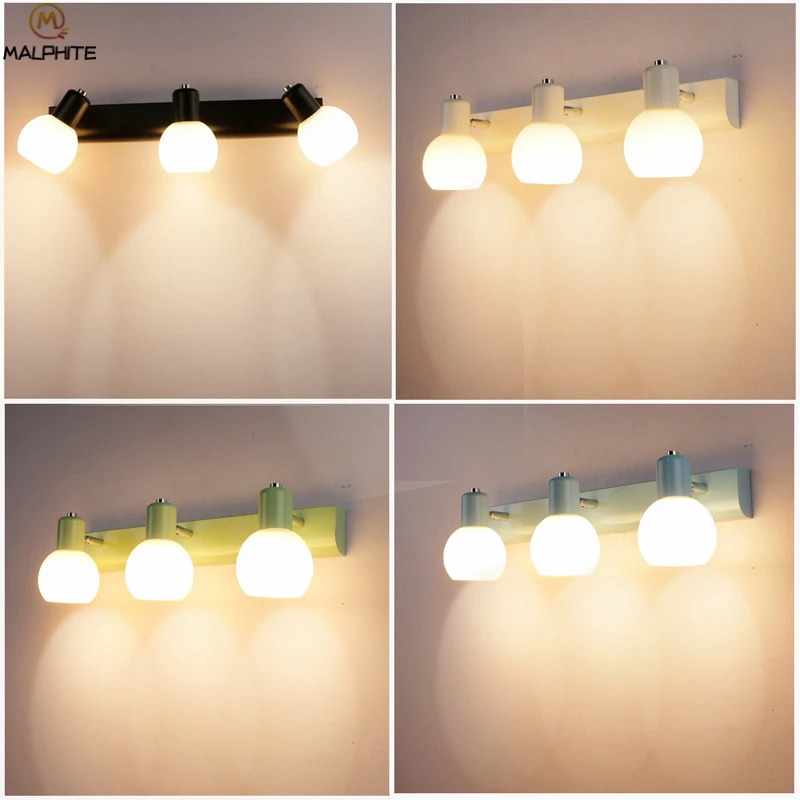 

Nordic Mirror Light Wall Lamp Modern Bedroom Lamp Corridor Wall Light Bathroom Fixtures Restaurant Indoor Lighting Led Luminaire