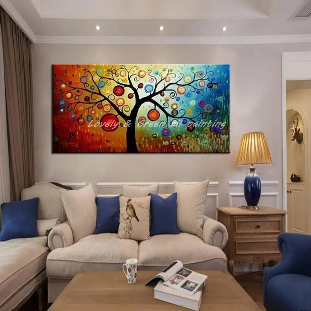Картина маслом на холсте Древо жизни ручная роспись|tree of life oil|tree paintingtree canvas |