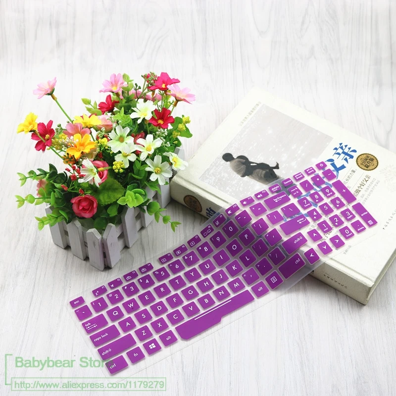 purple 15,6 дюймов Тетрадь клавиатуры Обложка протектор для Asus ROG Strix GL553 ROG Strix GL553VE GL553VD GL553V ZX53VW GL753VD GL753VE - Цвет: purple