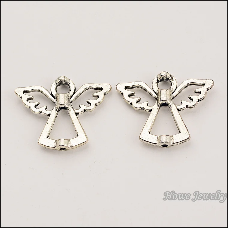 Винтажные Подвески с ангелом соединитель подвеска античное серебро подходит для