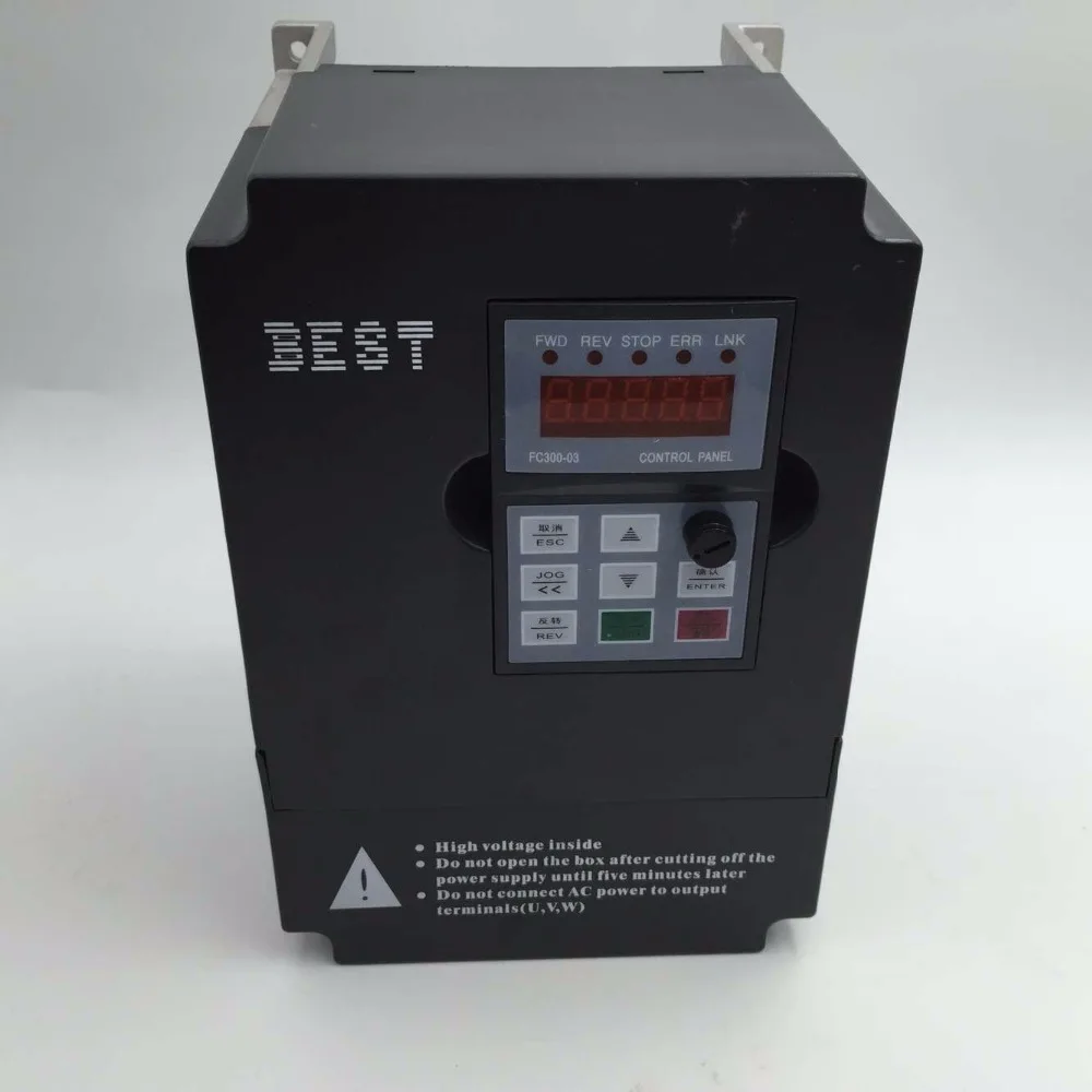 VFD инвертор 3kw 4HP 3 фазный 380V 0 1000Hz 8.0A для привода кВт Шпиндельный двигатель