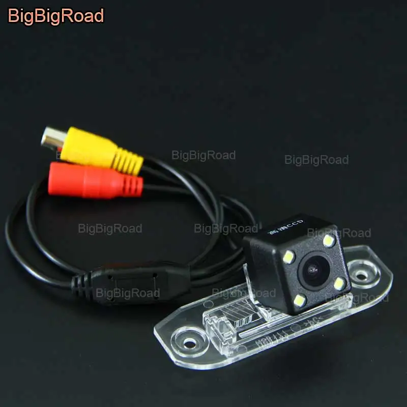 BigBigRoad автомобиля интеллигентая(ый) Трек заднего вида Камера для Volvo S80 S80L XC60 XC90 V70 XC70 ночного видения заднего вида для парковки Камера
