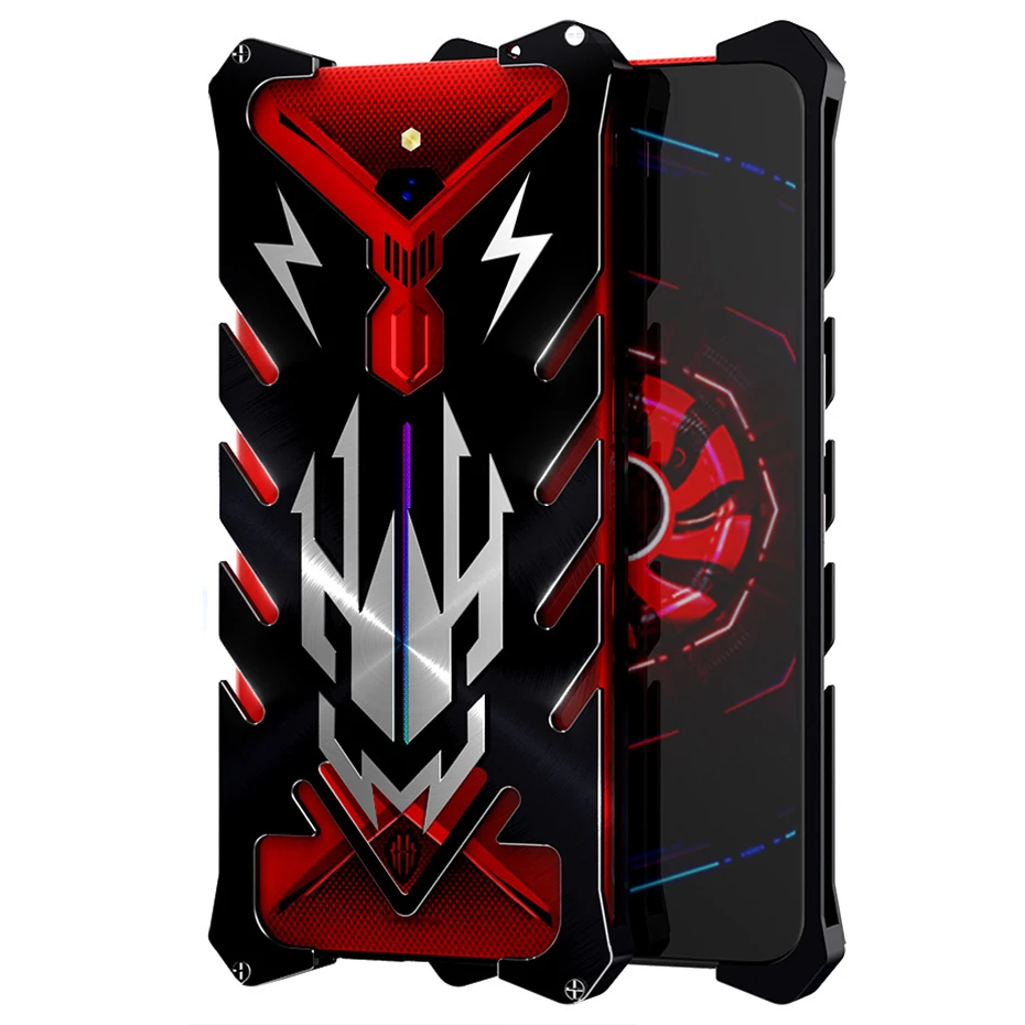 

Чехол-накладка для Zte Nubia Red Magic 3, алюминиевый, противоударный