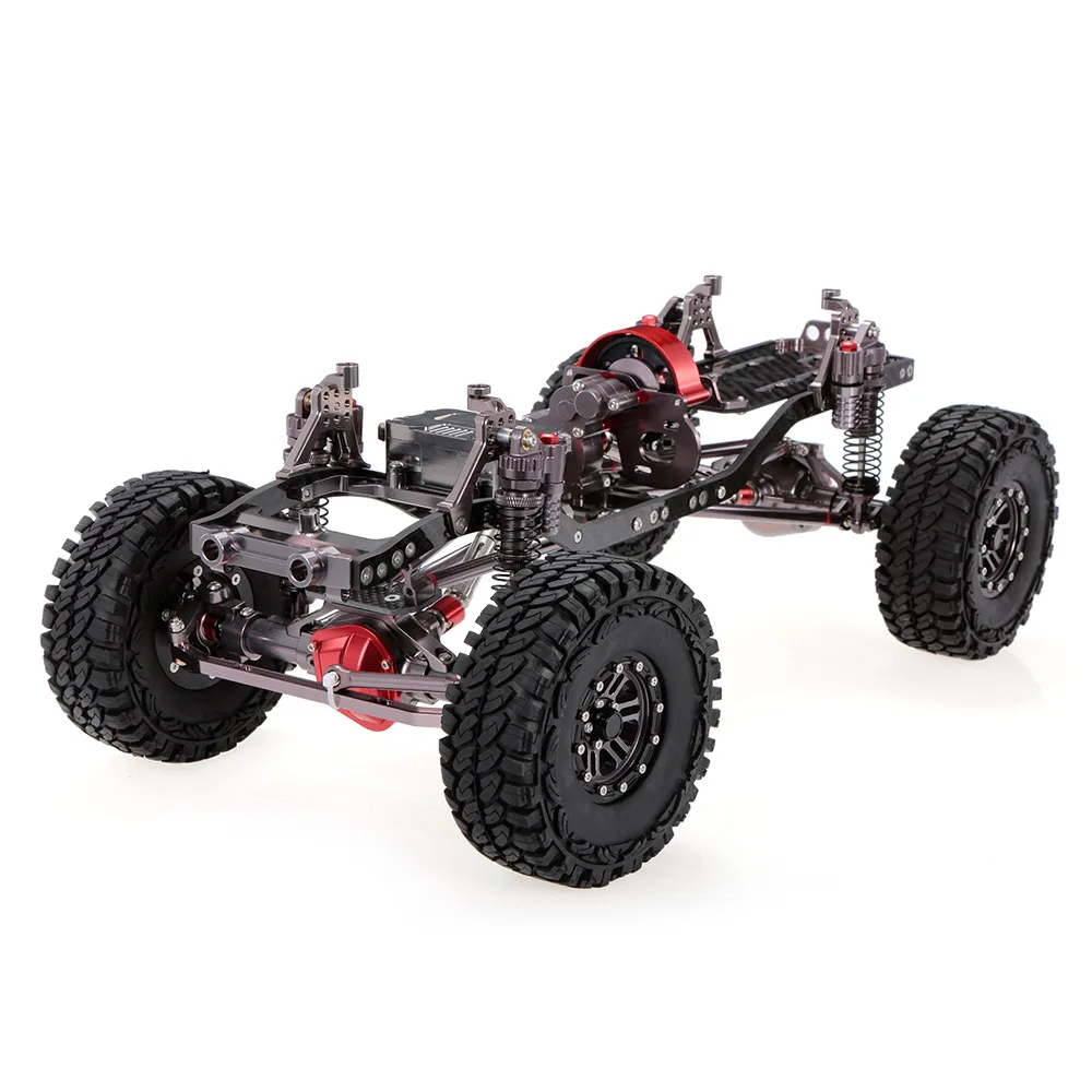 1/10 крутая гоночная CNC алюминиевая и карбоновая рама осевой SCX10 шасси 313 мм