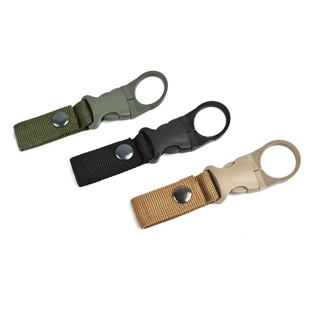Тактический Molle Пряжка бутылка для воды карабин зажим лямки ремень крепления рюкзак подвесной брелок для кемпинга Пешие прогулки