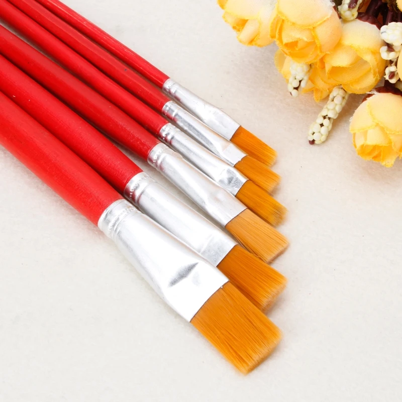 6 шт. набор кистей для рисования акварелью и акрилом|Кисти рисования| |