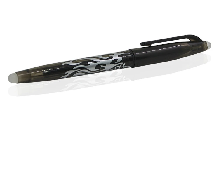 Black Magic Ink Flame Heating Invisible Vanish Disappear Erasable Ball Pen Magic Tricks Pen - Цвет: Black