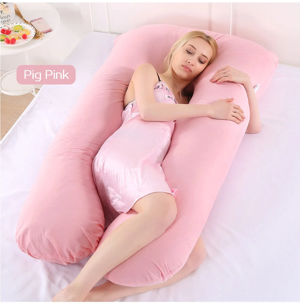 3-Pink Новинка, подушки для беременных женщин, подушка для сна для беременных, подушка для сна, постельное белье, хлопковая наволочка u-образной формы для беременных - Цвет: 3-Pink