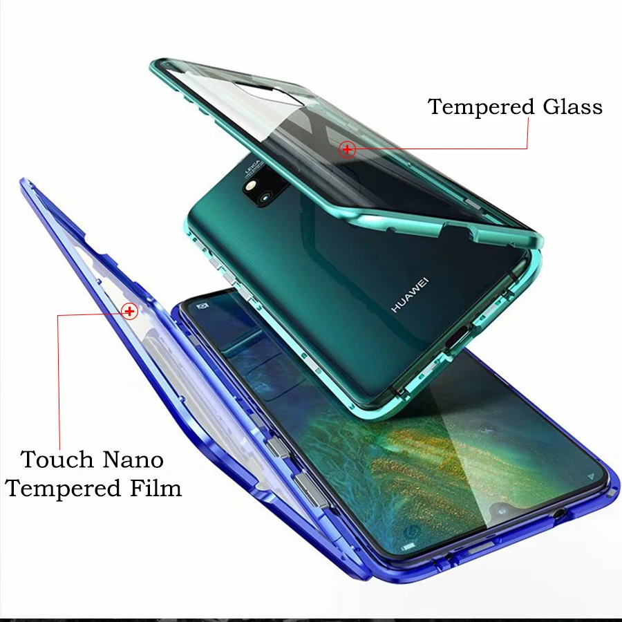 360 магнитный адсорбционный металлический чехол для Huawei Mate 20 Pro huwei Mate20 20pro funda