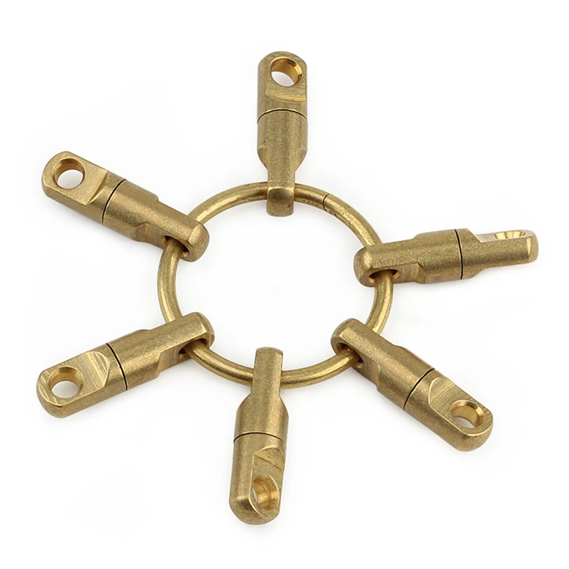 Вращающийся латунный брелок для ключей 1 компл./лот | Спорт и развлечения