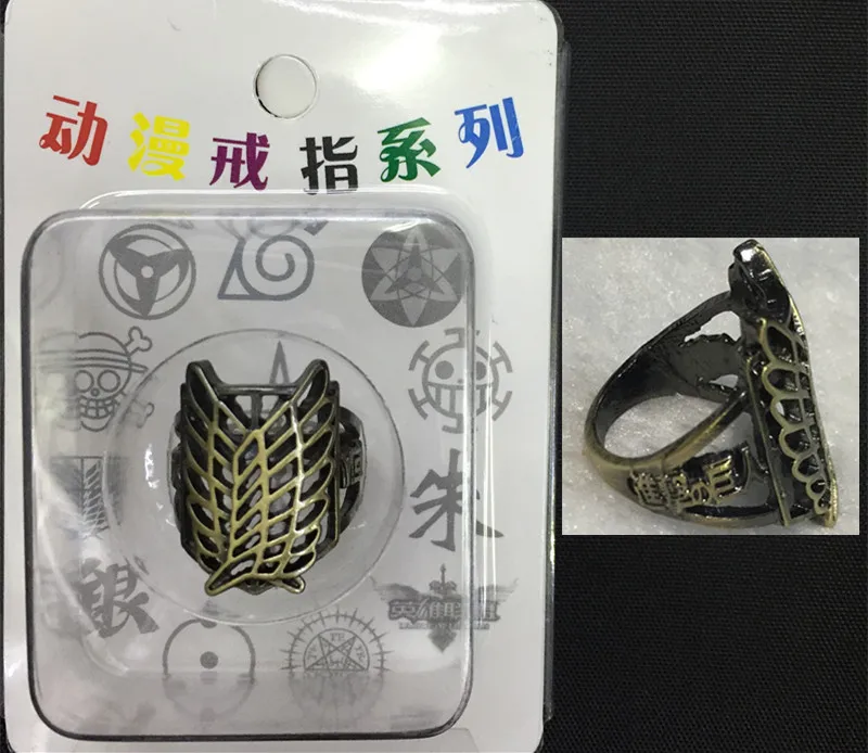Одна штука Наруто Fate stay night Attack on Titan Kuroshitsuji GINTAMA hero alliance модная модель кольца с