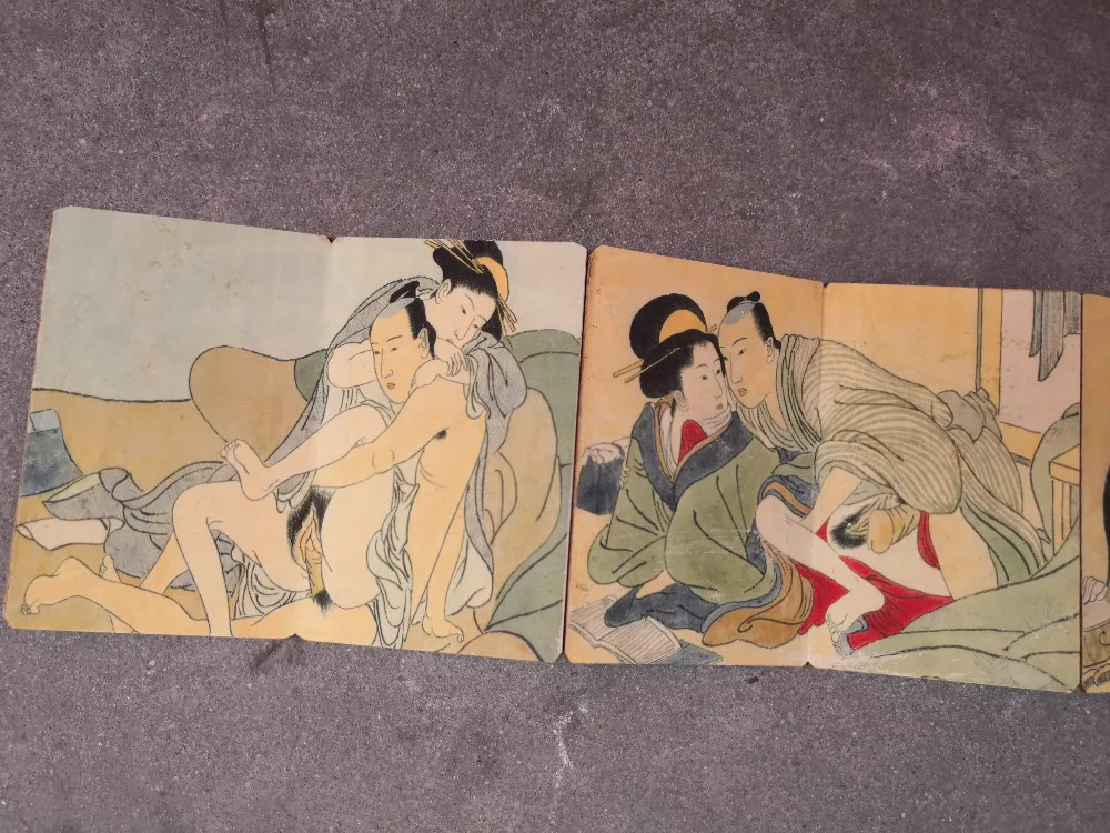 Коллекция древней живописи складные эротические фигуры Весенняя