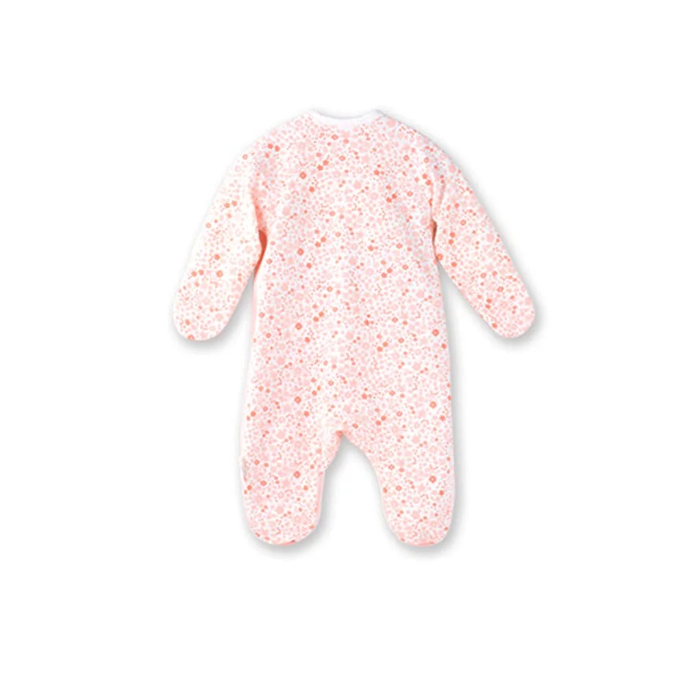 COBROO Newborn Baby 100% Cotton Footies Pajamas with Mittens Butterflies Infant Sleepwears 0-3 Months | Детская одежда и обувь