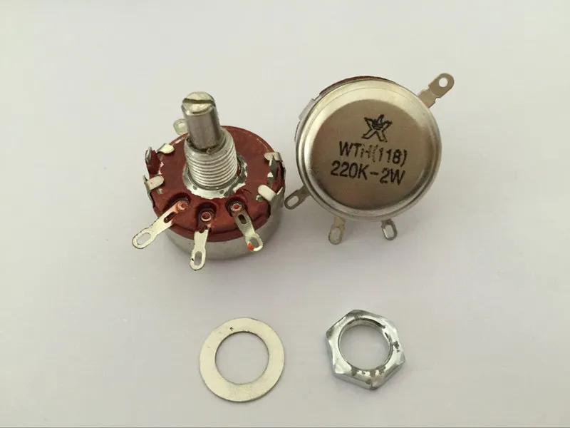 10 шт. вращающийся конический потенциометр WTH118 2 Вт 470 Вт|potentiometer rotary|potentiometer