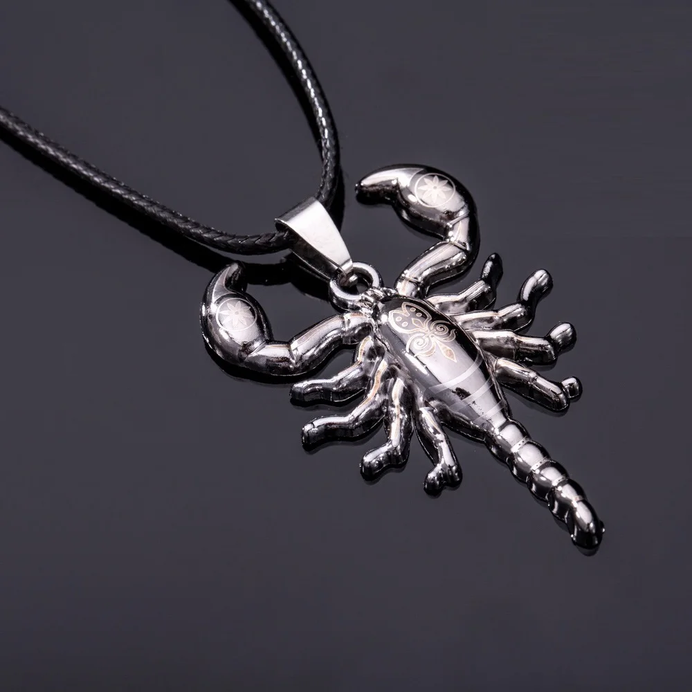 Цепочка с подвеской в виде скорпиона из нержавеющей стали