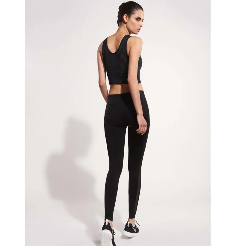 Женские леггинсы для бега йоги с карманом телефона спортивные женские штаны