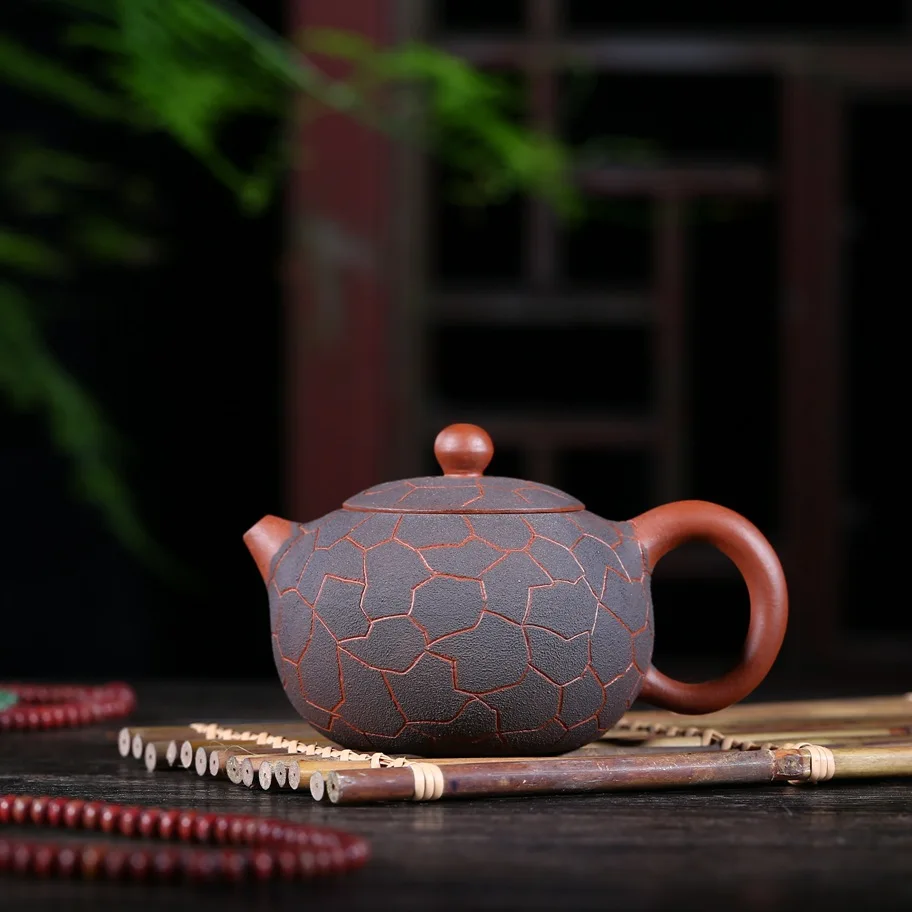 Фиолетовый Zisha чайник Yixing raw kung fu с мороженым Xi Shi традиционный ручной работы для