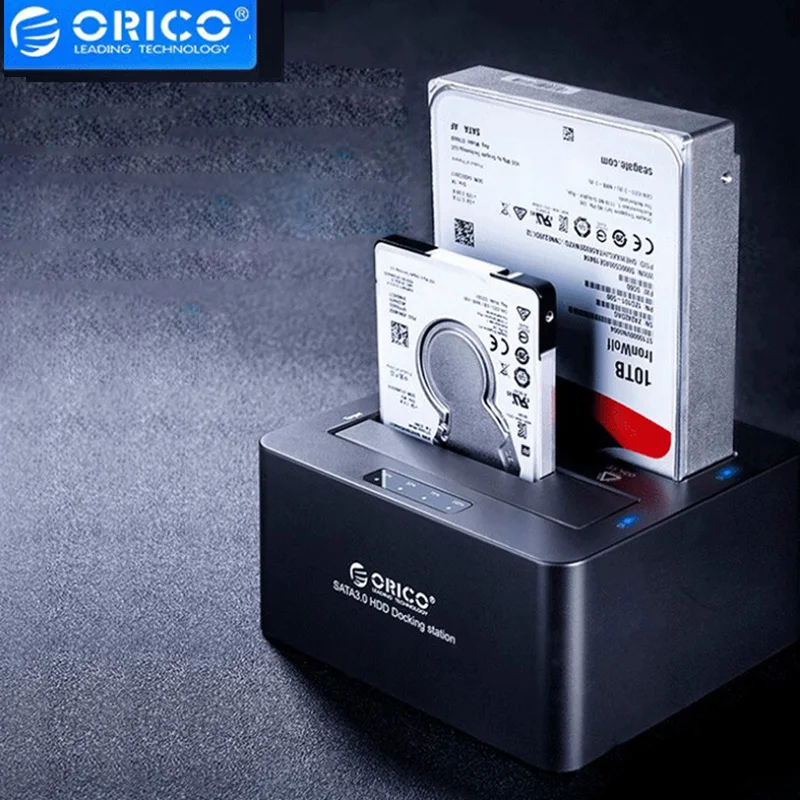 

Dual-disc Hard Disk Case Drive HDD to USB 3.0 to SATA Adapter 2.5/3.5 inch Desktop Computer Universal Hard Disk For HDD SDD