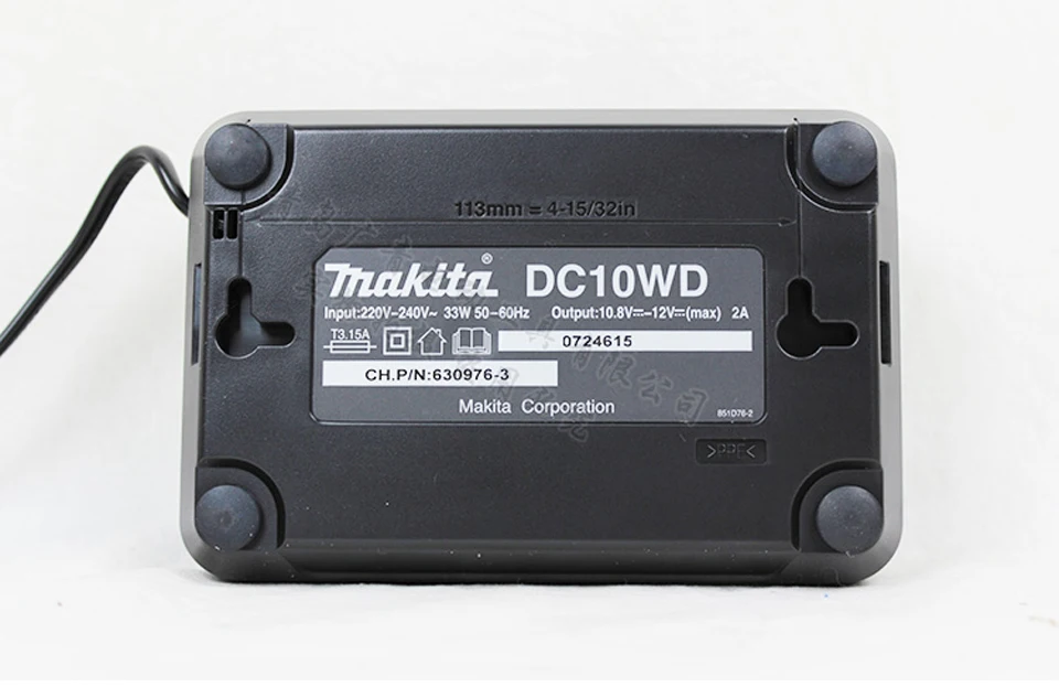 Япония Makita 12 В зарядное устройство литиевая батарея DC10WD зарядка дрель электрическая отвертка машина применима