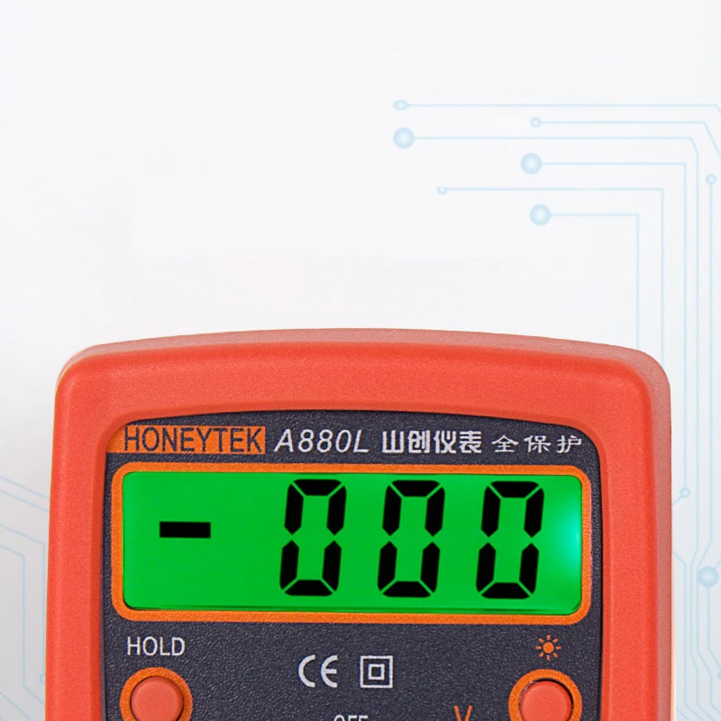 HONEYTEK мини-цифровой мультиметр AC/DC Напряжение Ток Ом тестер мультиметр-Транзистор тестер Карманный мультиметр Удержание данных