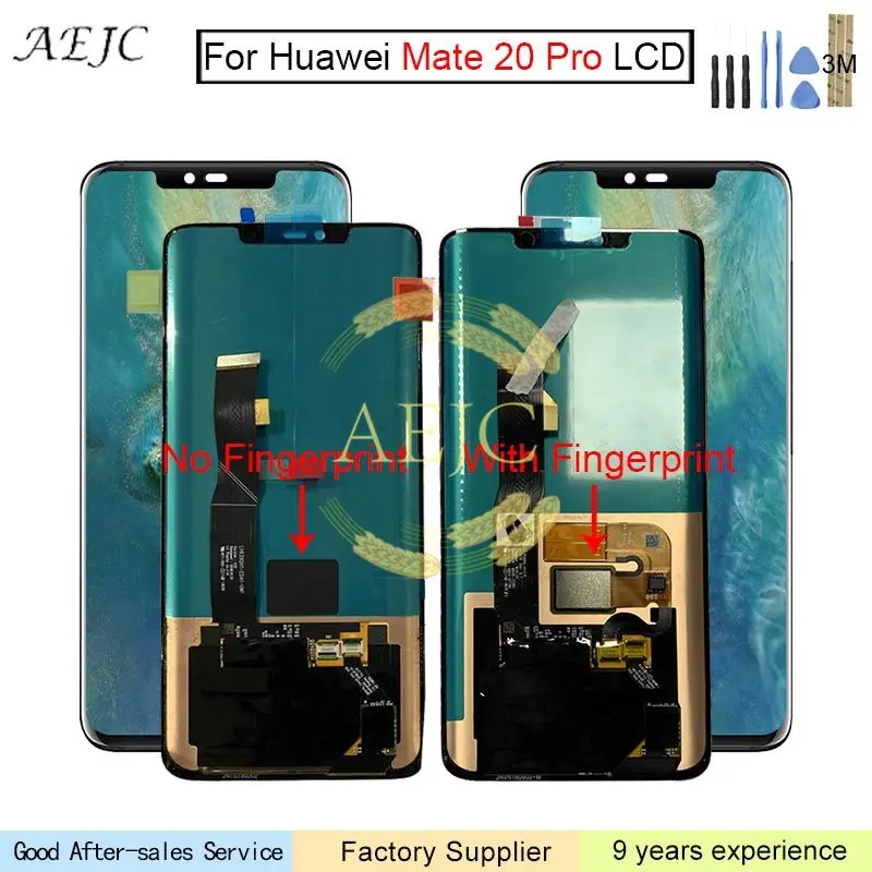 Для Huawei Mate 20 Pro ЖК дисплей кодирующий преобразователь сенсорного экрана в сборе 6
