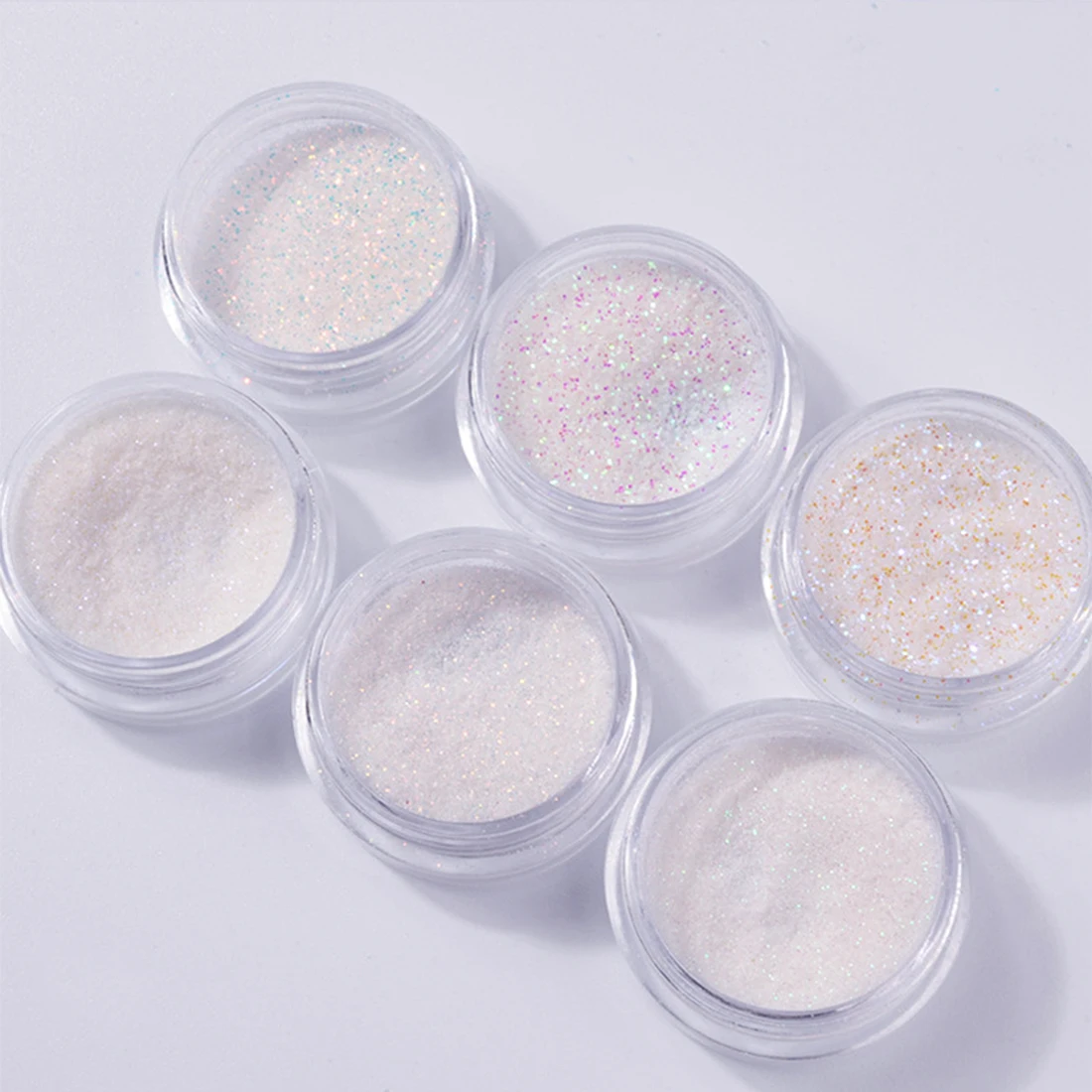 Белый абразивный пигмент для маникюра 6 шт./компл. | Красота и здоровье