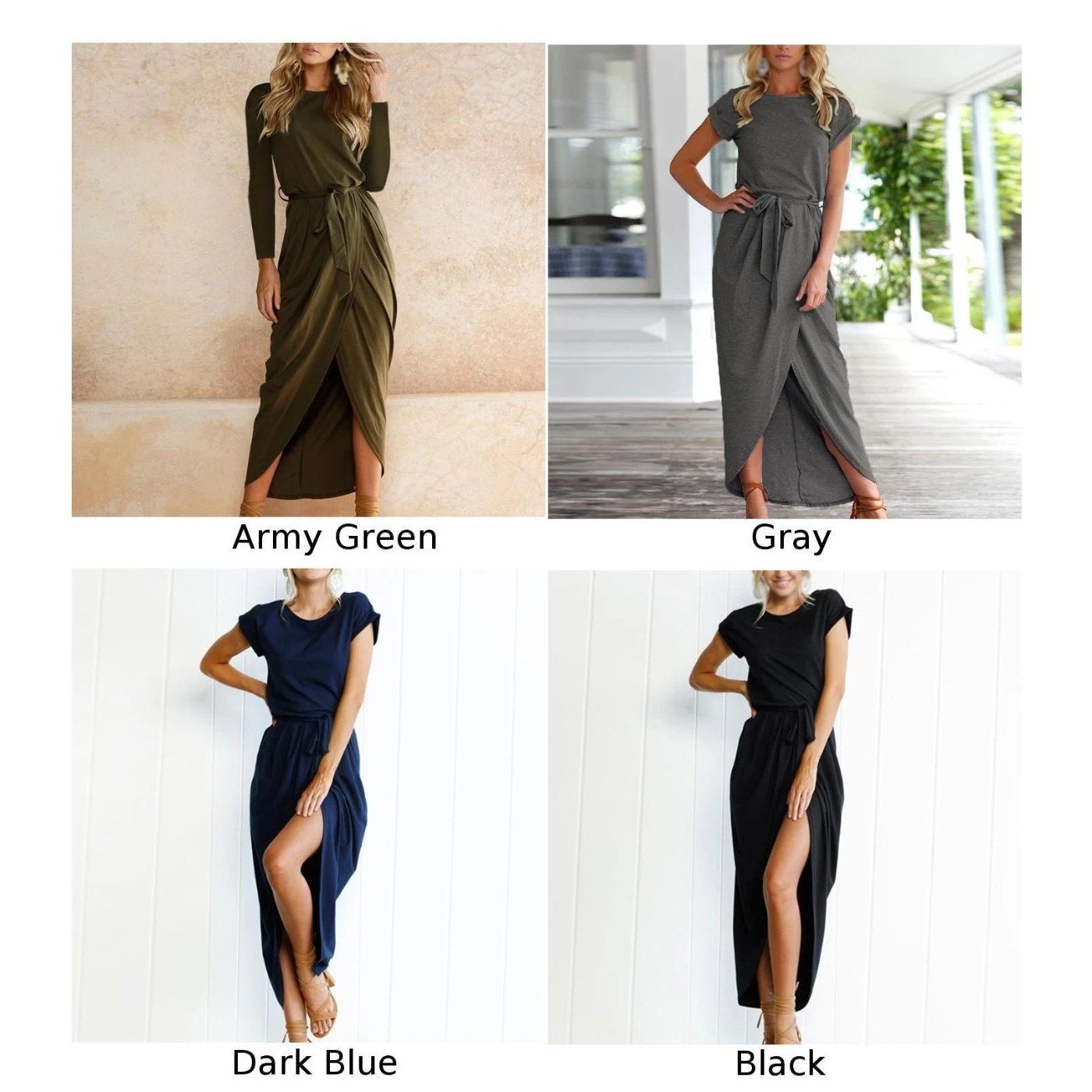 Женское Платье асимметричное свободное пляжное пояс Узкий крой на лето|Женские