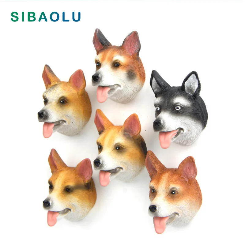 Магниты на холодильник с головой собаки Мультяшные животные наклейки доски